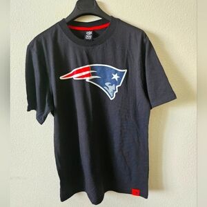 NFL Apparel New England Patriot Men's Black Graphic T-Shirt Size M